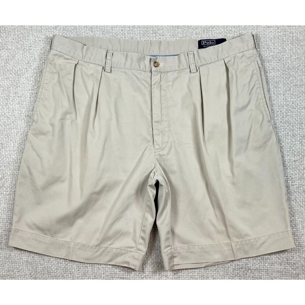Polo Ralph Lauren Shorts Men's 40 Classic Fit Pleated 9" Inseam Casual Golf